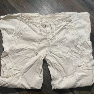 American eagle Dreamy Drape Stretch Cargo Super High-Waisted Baggy Wide-Leg Pant